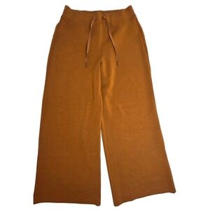 Spanx AirEssentials Wide Leg Pants Butterscotch Brown XL Lounge Trousers 50225R